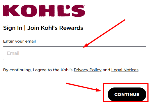 Kohls Reward Form